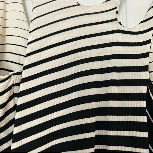 Vintage Moschino Cheap & Chic Stripe Gradient Form Fitting Maxi Dress - Picture 8 of 12